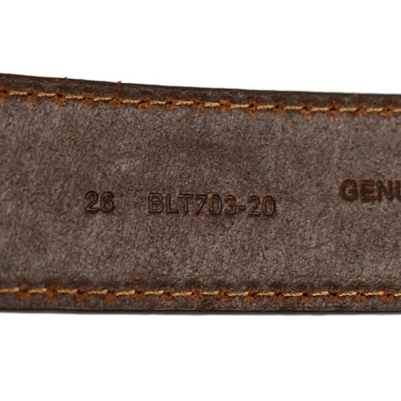 CODY JAMES Kids Floral Tooled Leather Bucking Bronco Belt 26 NEW - Picture 3 of 3